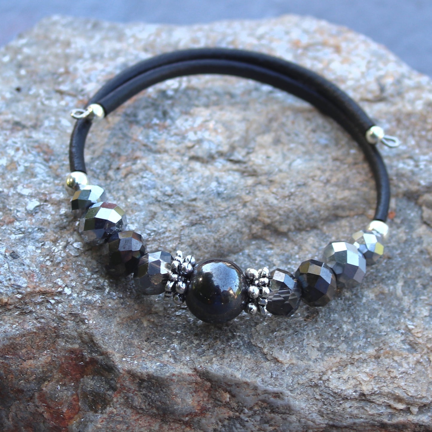 Wrap Bracelet - Magnetic Hematite