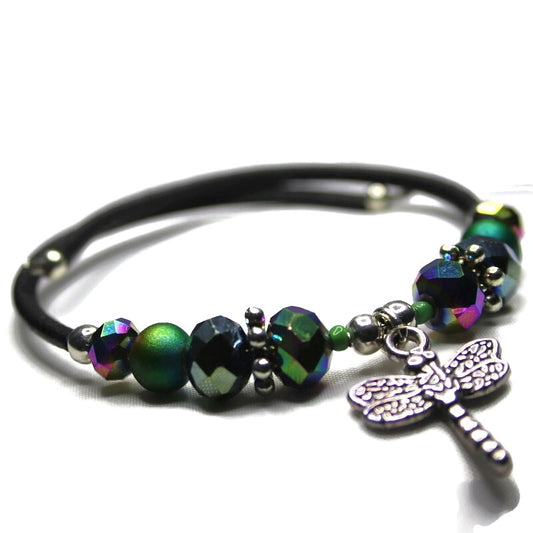 Wrap Bracelet - Dragonfly Charm