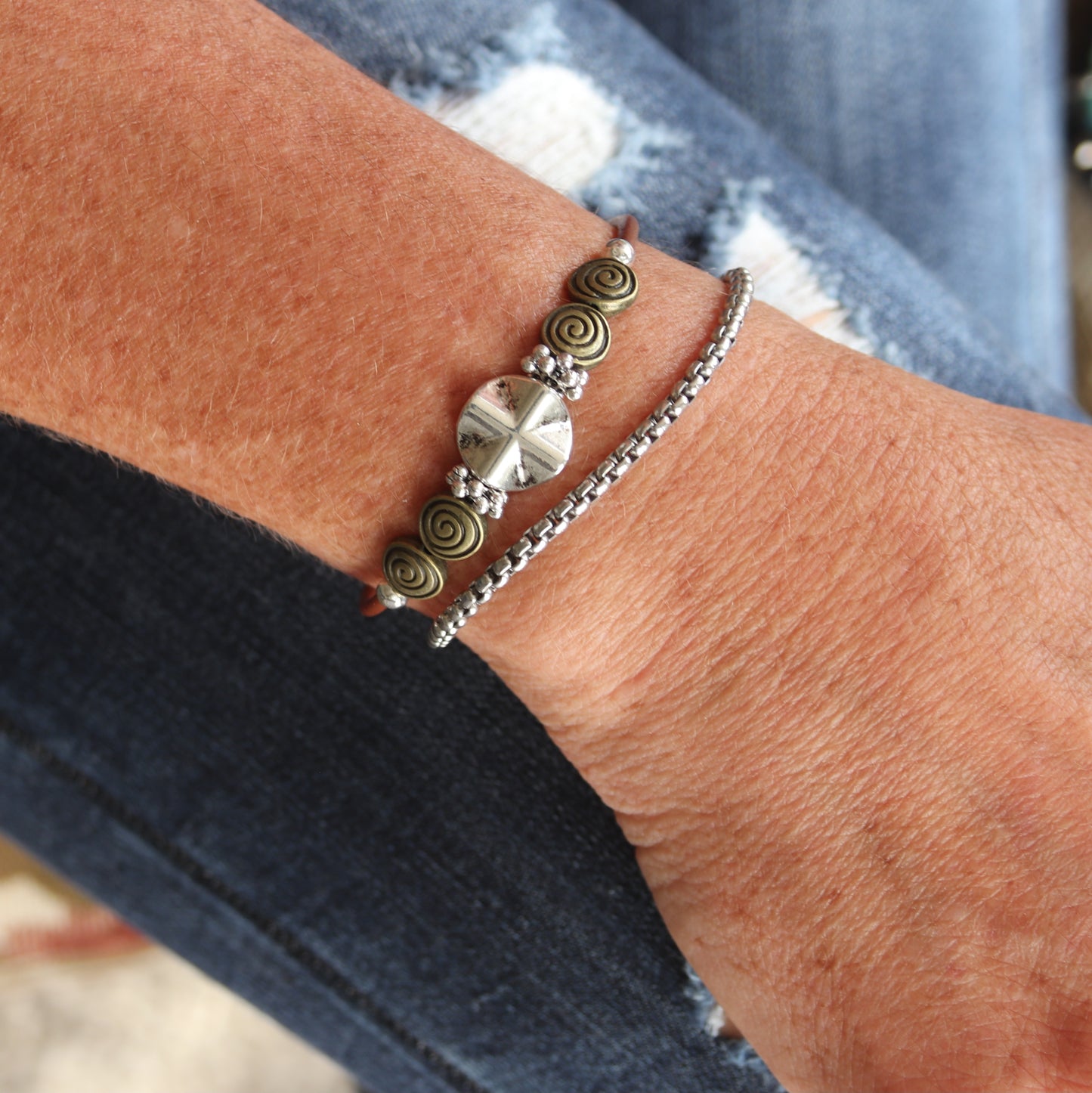 Wrap Bracelet - Mixed Metals