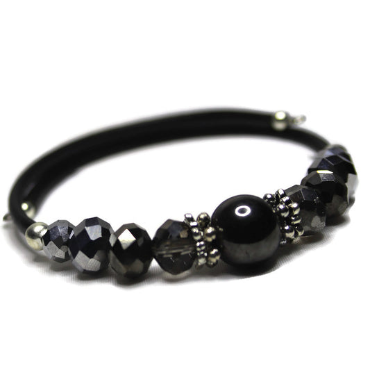 Wrap Bracelet - Magnetic Hematite