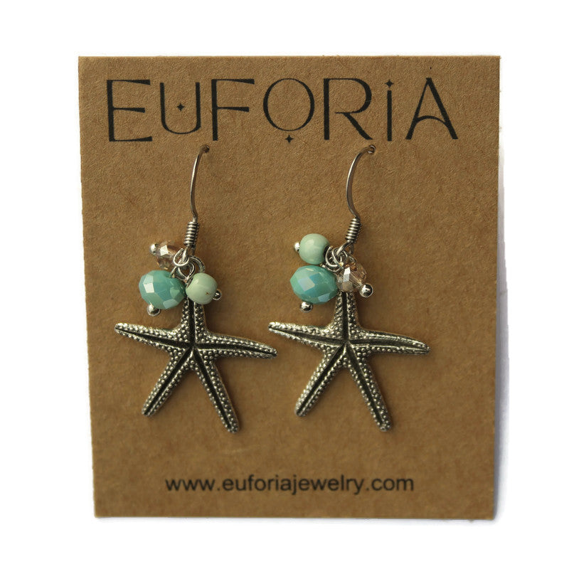 Starfish & Beads Earring